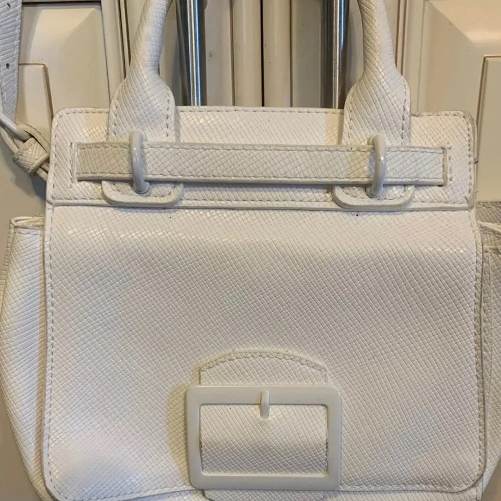 TARGET For A New Day Small White Buckle Purse With Strap